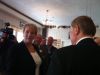 Joan Burke, left, MHA for St. George’s-Stephenville East; Transportation and Works Minister Tom Hedderson; and Tony Cornect, MHA for Port au Port, look at the proposed rerouting of a section of the Hansen Highway.